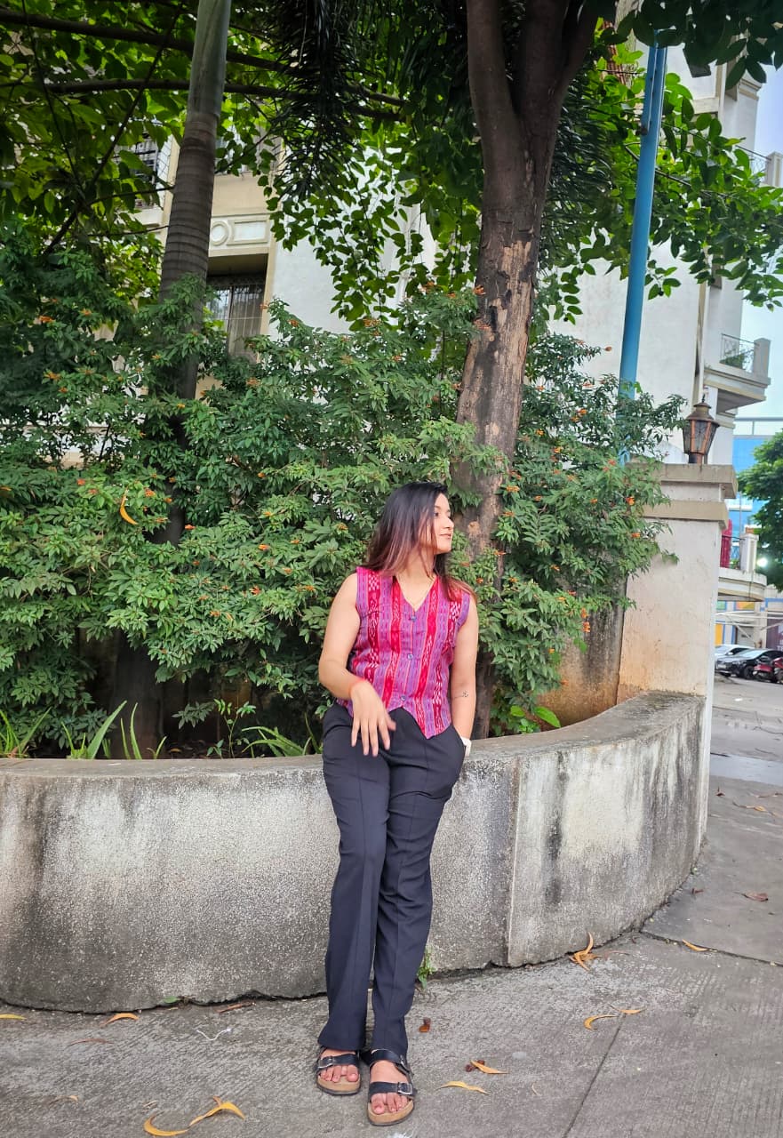 Sambalpuri Ikkat Vest Top