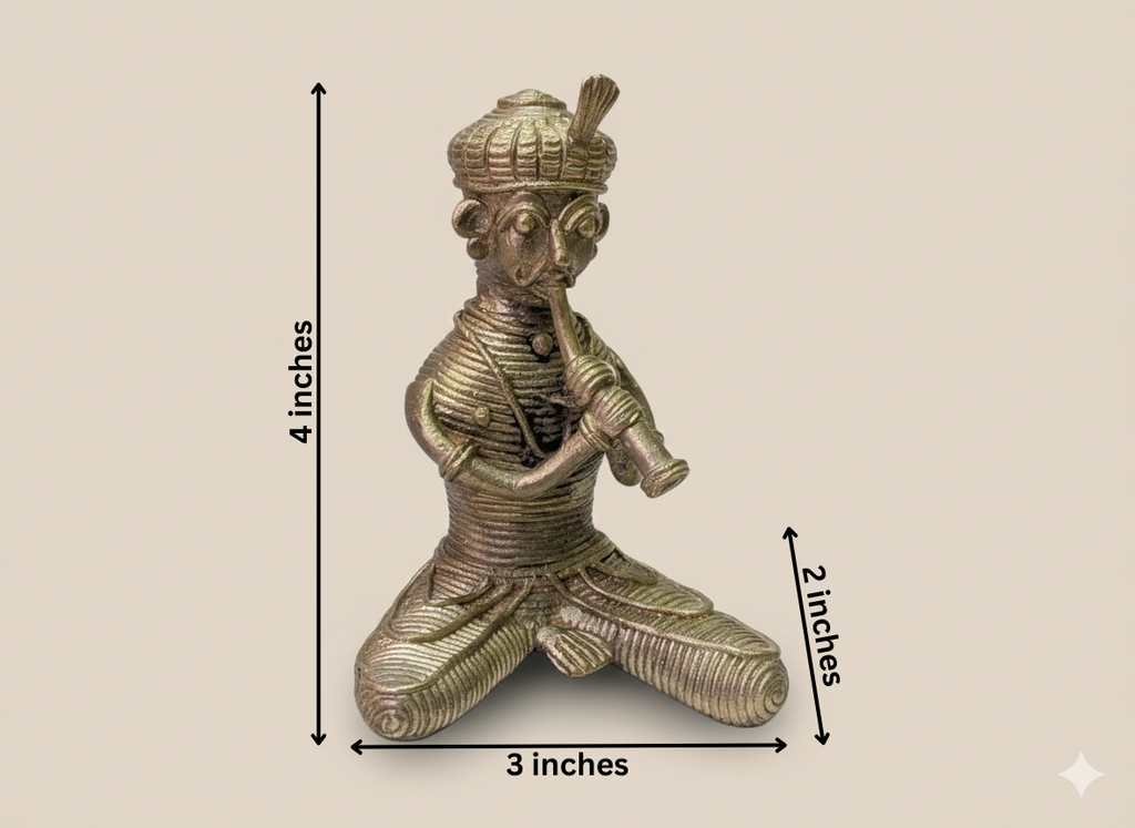 Dokra Tribal Man Home Decor