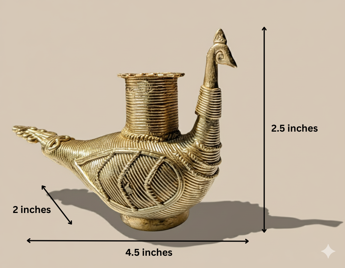 Dokra Swan Candle Holder/Home Decor