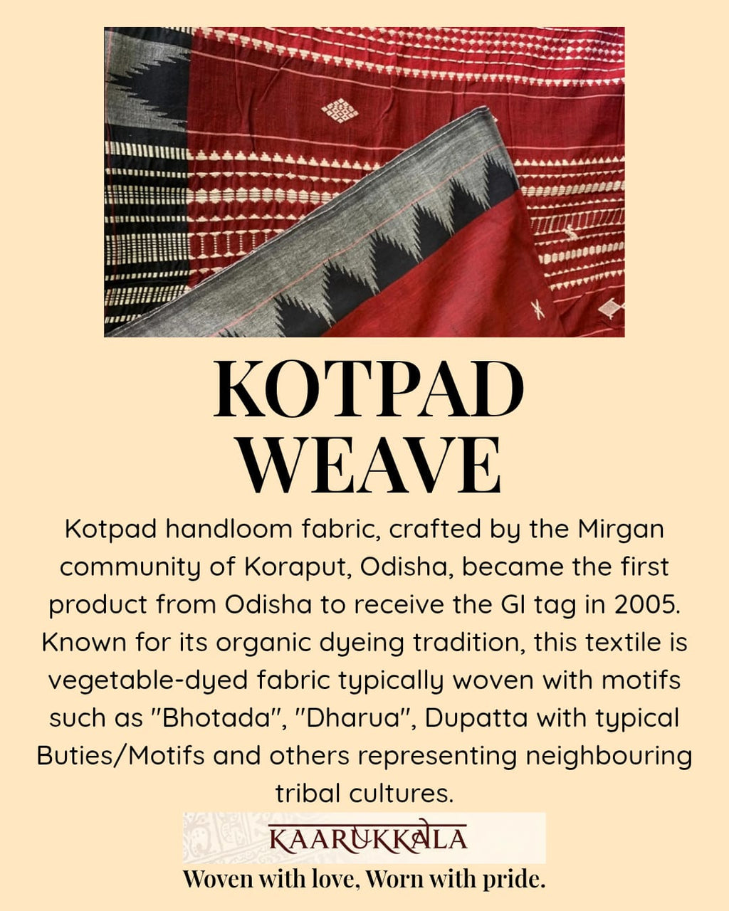 Maroon Kotpad Saree