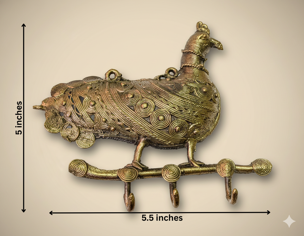 Dokra Bird Wall Hook