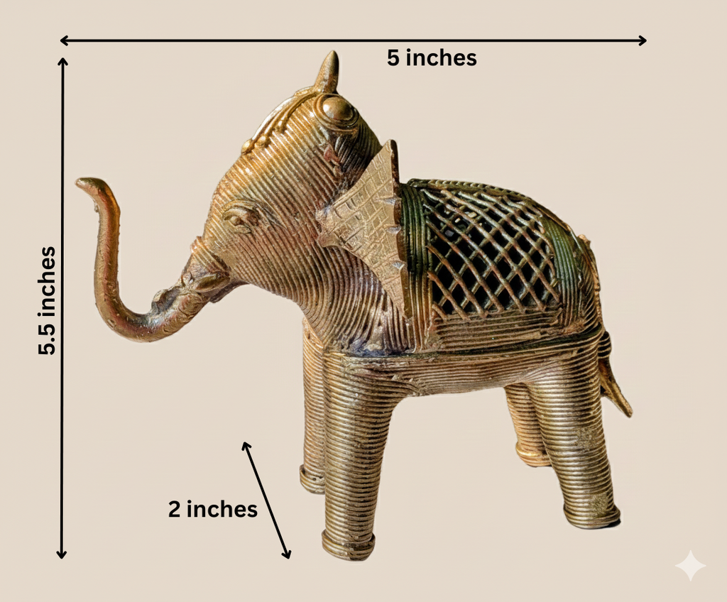 Dokra Elephant Home Decor