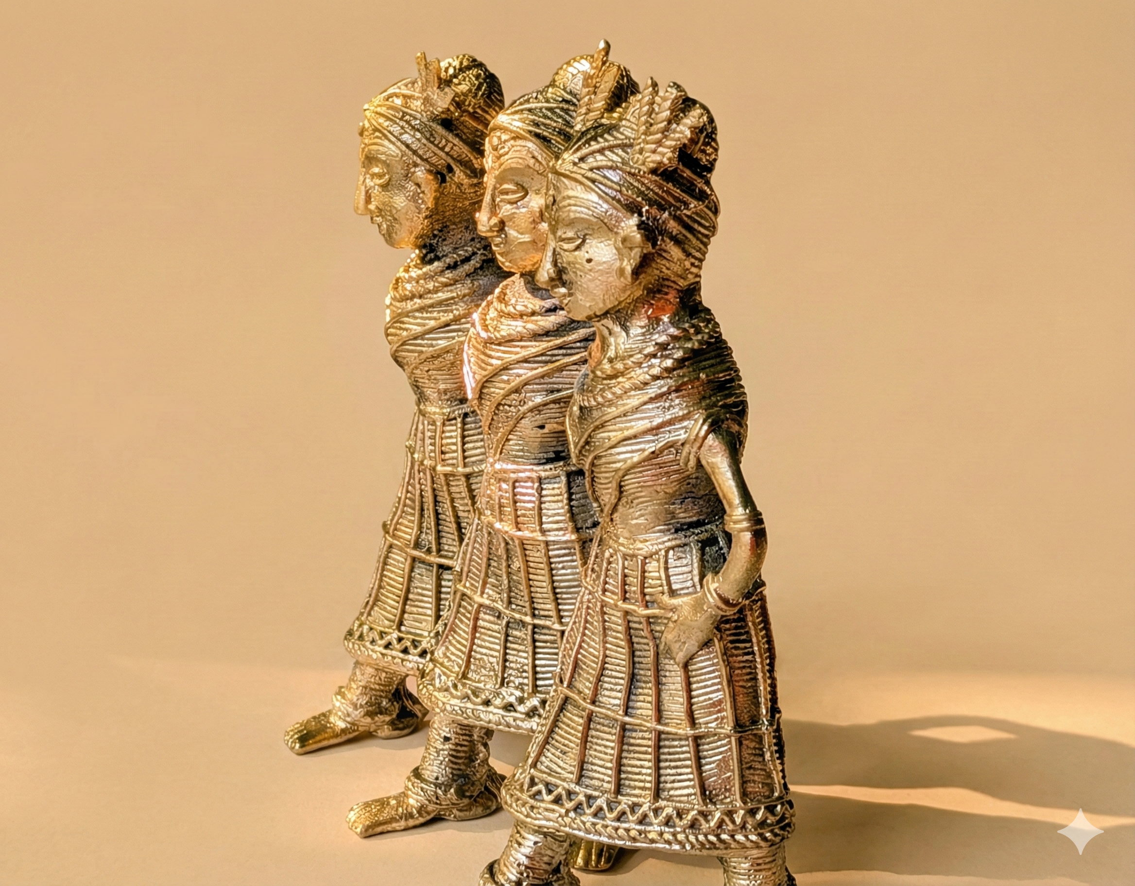 Dokra Tribal Women Decor