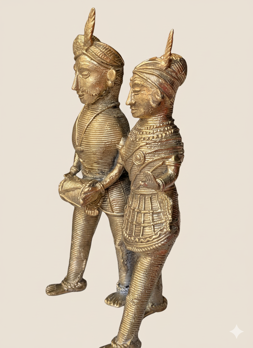 Dokra Couple Home Decor
