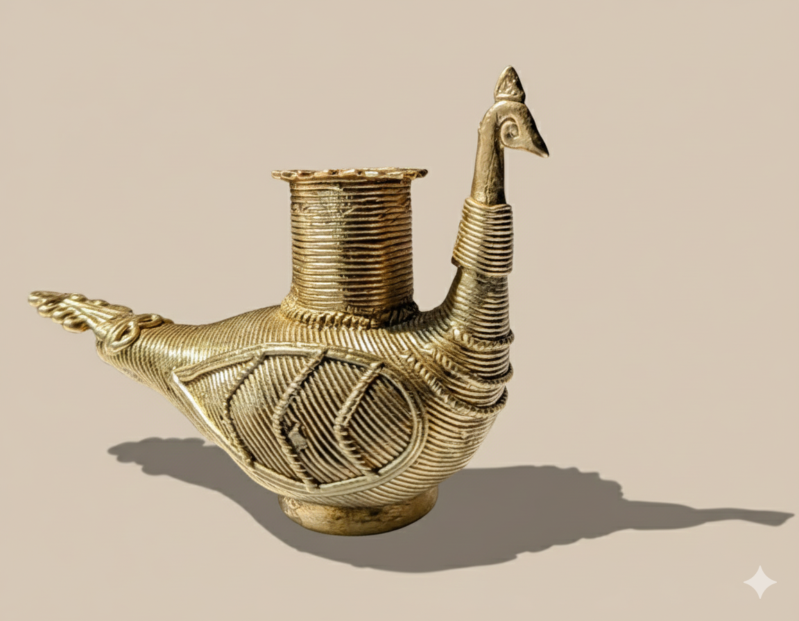 Dokra Swan Candle Holder/Home Decor
