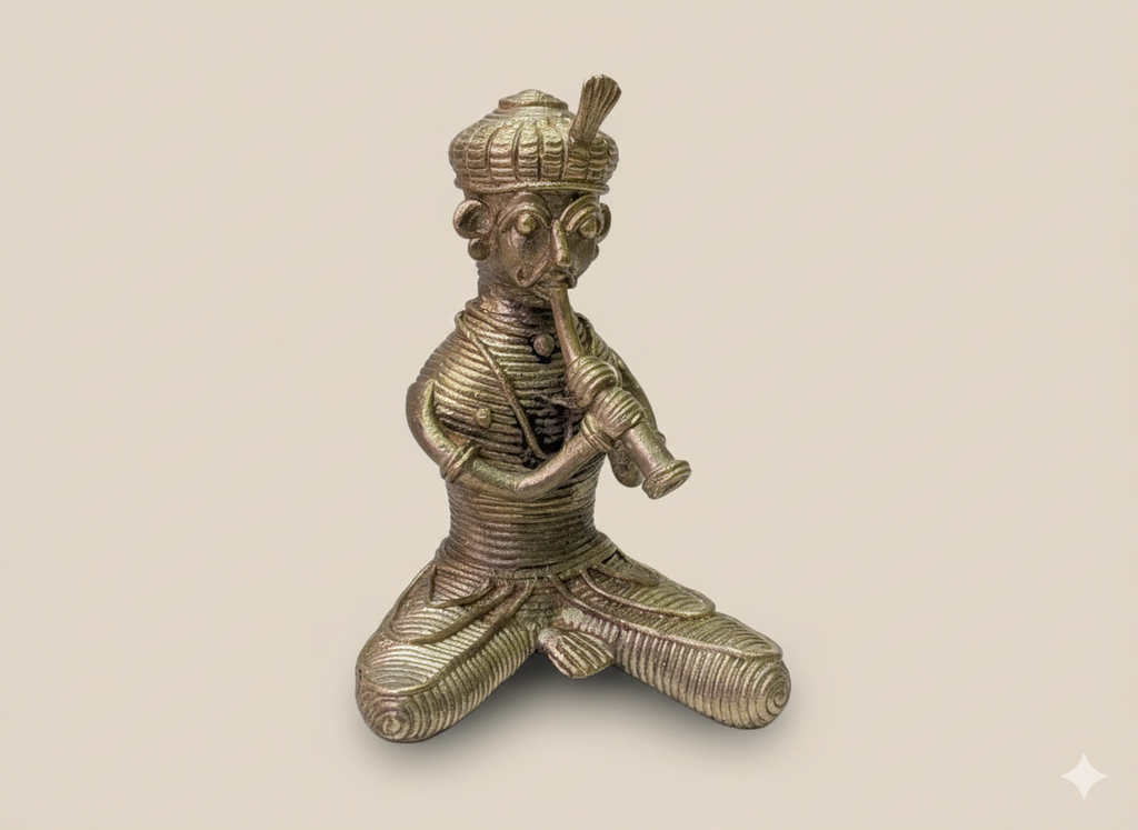 Dokra Tribal Man Home Decor