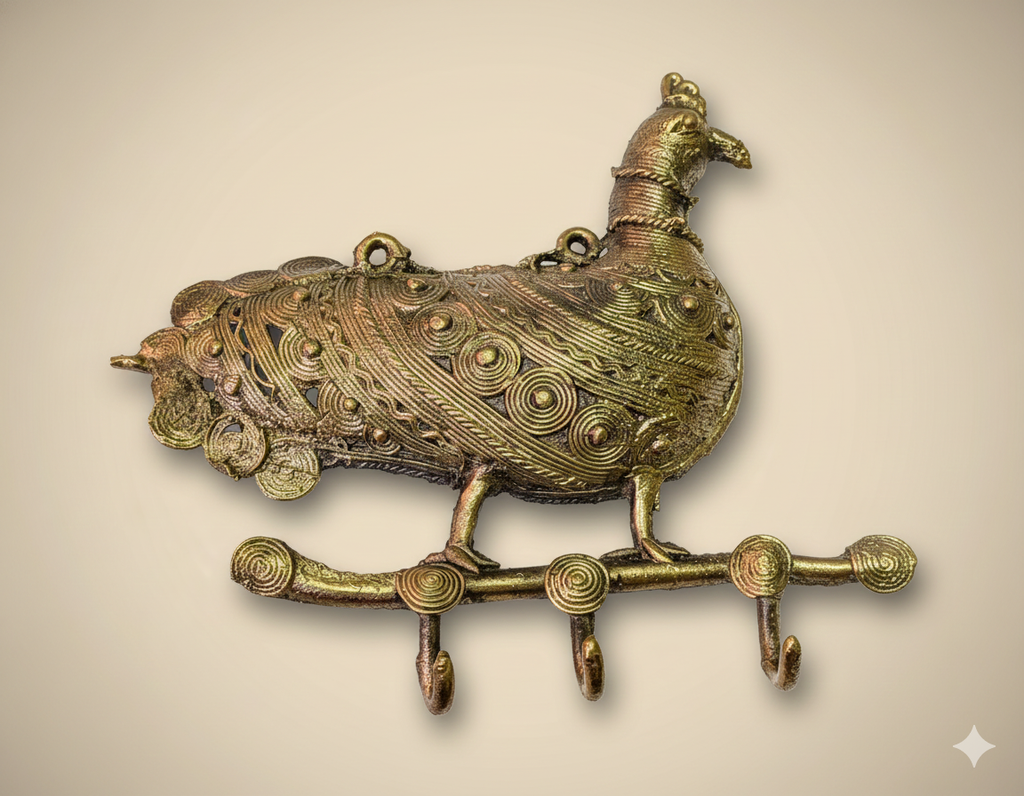 Dokra Bird Wall Hook