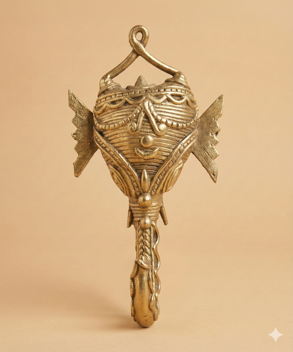 Dokra Elephant Wall Hanging Hook